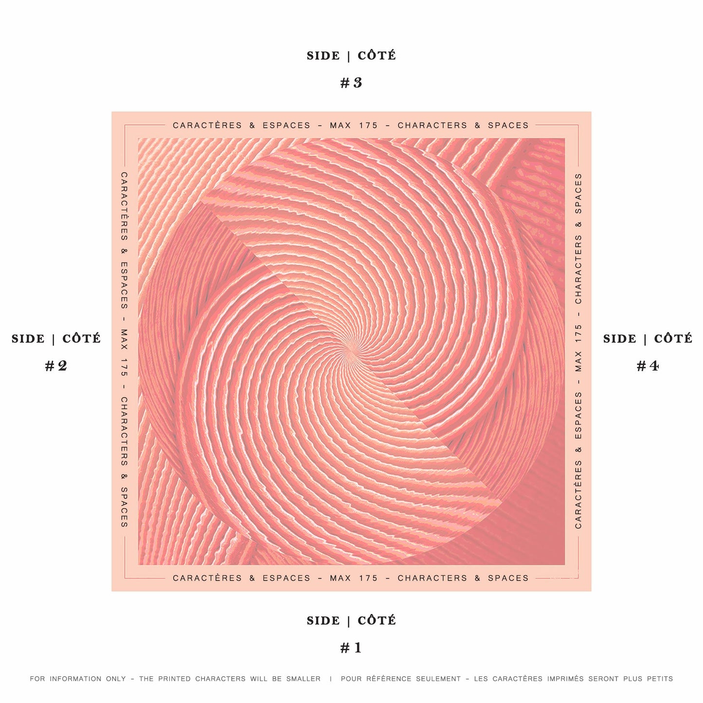 Delinor Carre Aurora mots personnalises exemple phrases 35in 90cm silk custom notes example