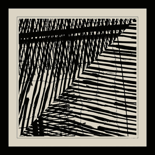 Delinor carre soie Mana noir vue entiere 35in 90cm luxury black beige taupe greige silk scarf