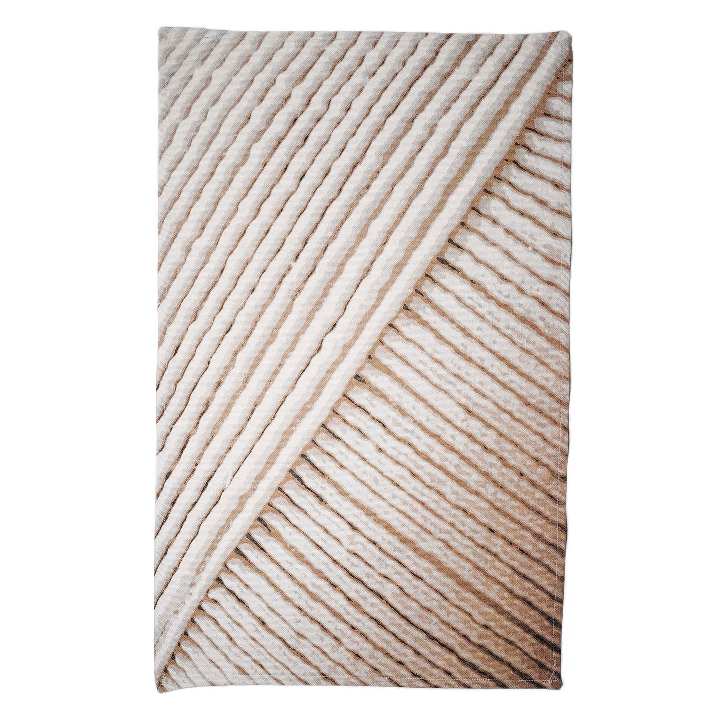 Delinor linge de cuisine Caramello ocre16x26in cotton linen ochre white teatowel for kitchen