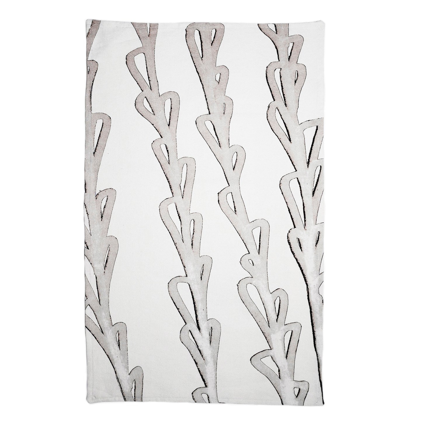 Delinor linge de cuisine Timo noir gris 16x26in cotton linen black gray teatowel for kitchen