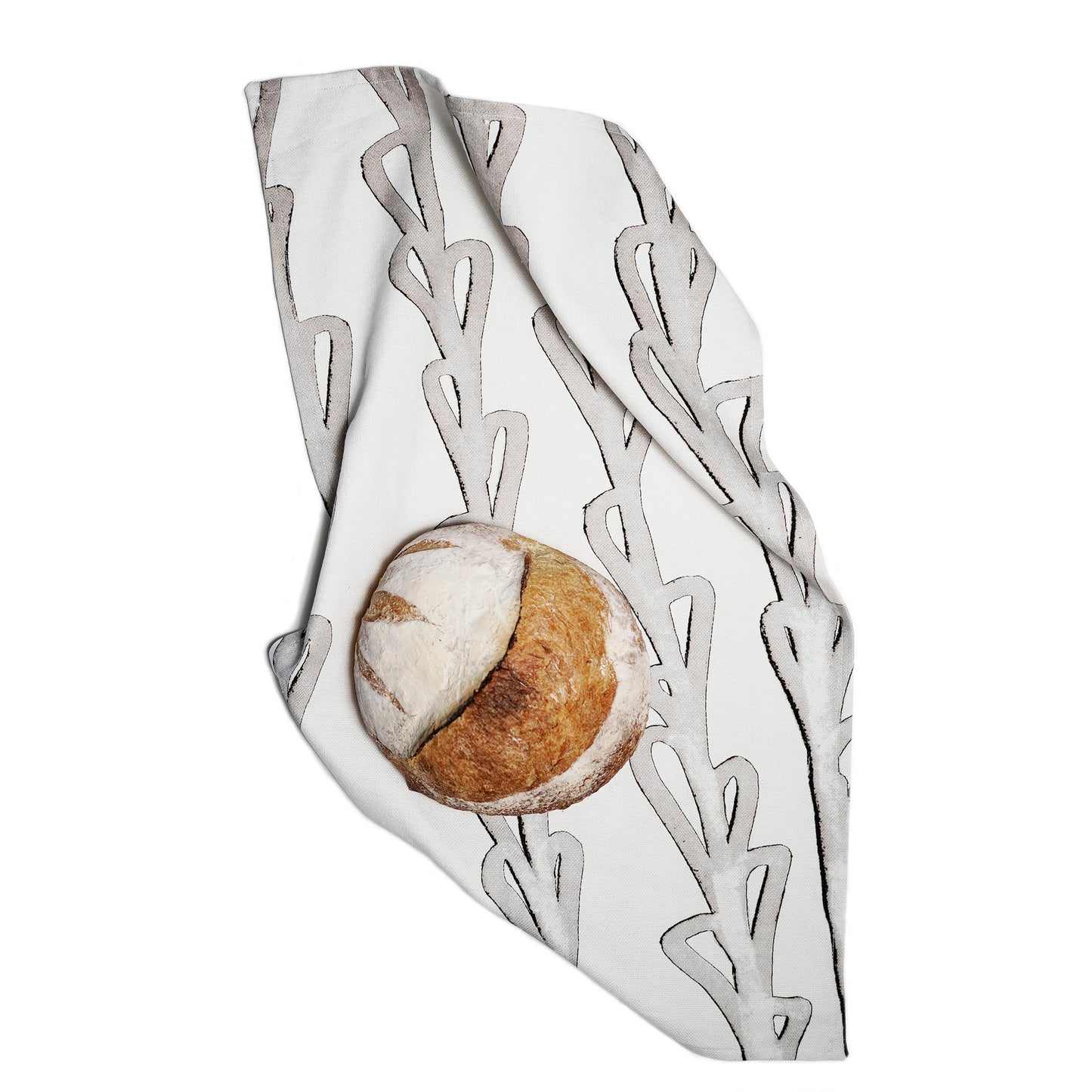 Delinor linge de cuisine Timo noir gris 16x26in cotton linen black gray teatowel2 for kitchen