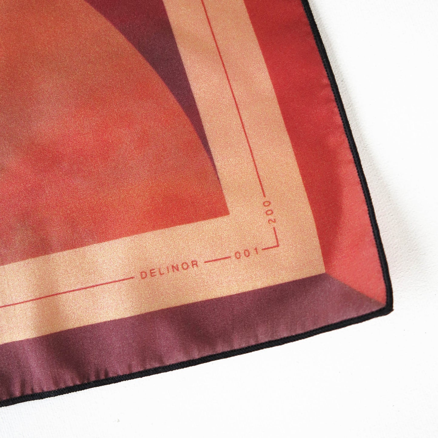 Delinor carre soie Lautitia numero edition limite 16x16 limited edition number example silk scarf 