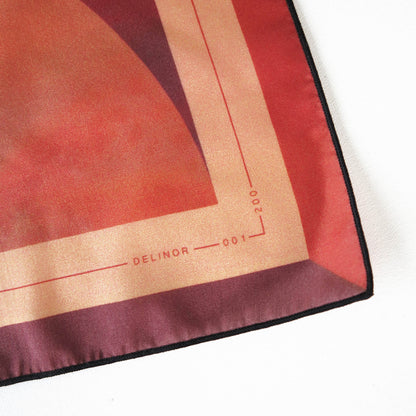 Delinor carre soie Lautitia numero edition limite 16x16 limited edition number example silk scarf 