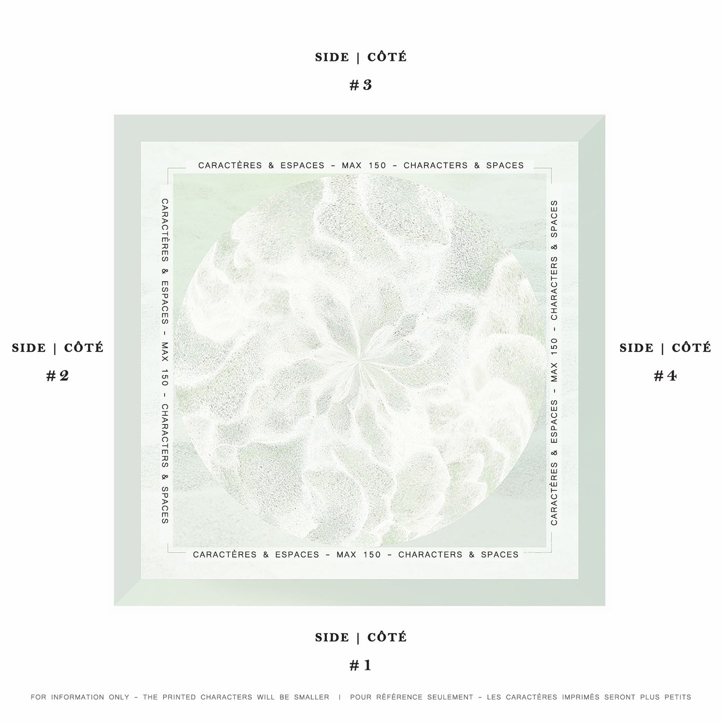 Delinor carre soie Odyssea mots personnalise 35in 90cm mint example custom notes silk scarf 