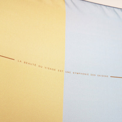 Delinor foulard soie Couleurs du bonheurV1 50in 127cm luxury orange green blue silk scarf slogan