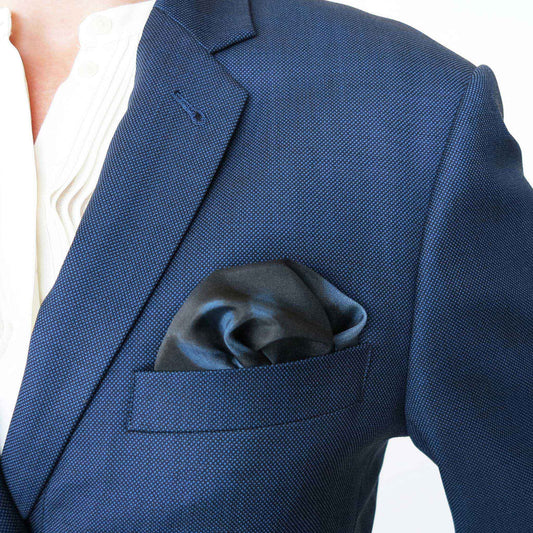 Delinor foulard soie Aera Noctis Petit 16in 40cm luxury silk scarf men pocketsquare mouchoir Designed Montreal