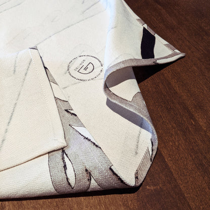 Delinor linge de cuisine Timo noir gris 16x26in cotton linen black gray teatowel brand hanger