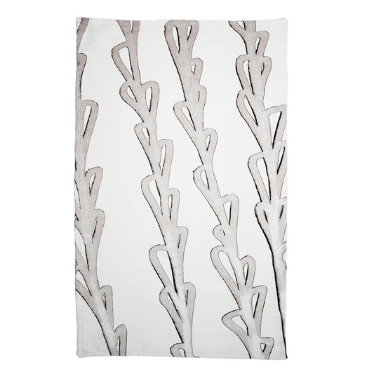 Delinor linge de cuisine Timo noir gris 16x26in cotton linen black gray teatowel for kitchen